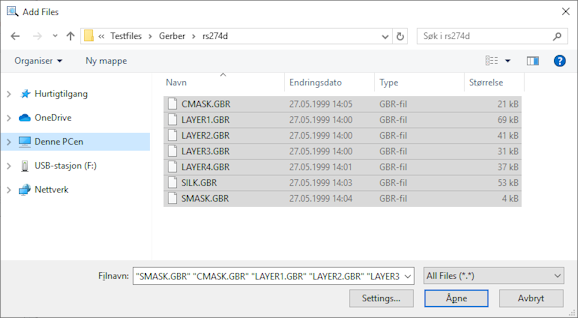 gerbview load layers